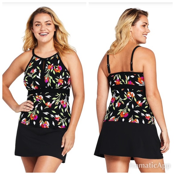 Lands' End Swim Lands End Tankini Keyhole Poshmark
